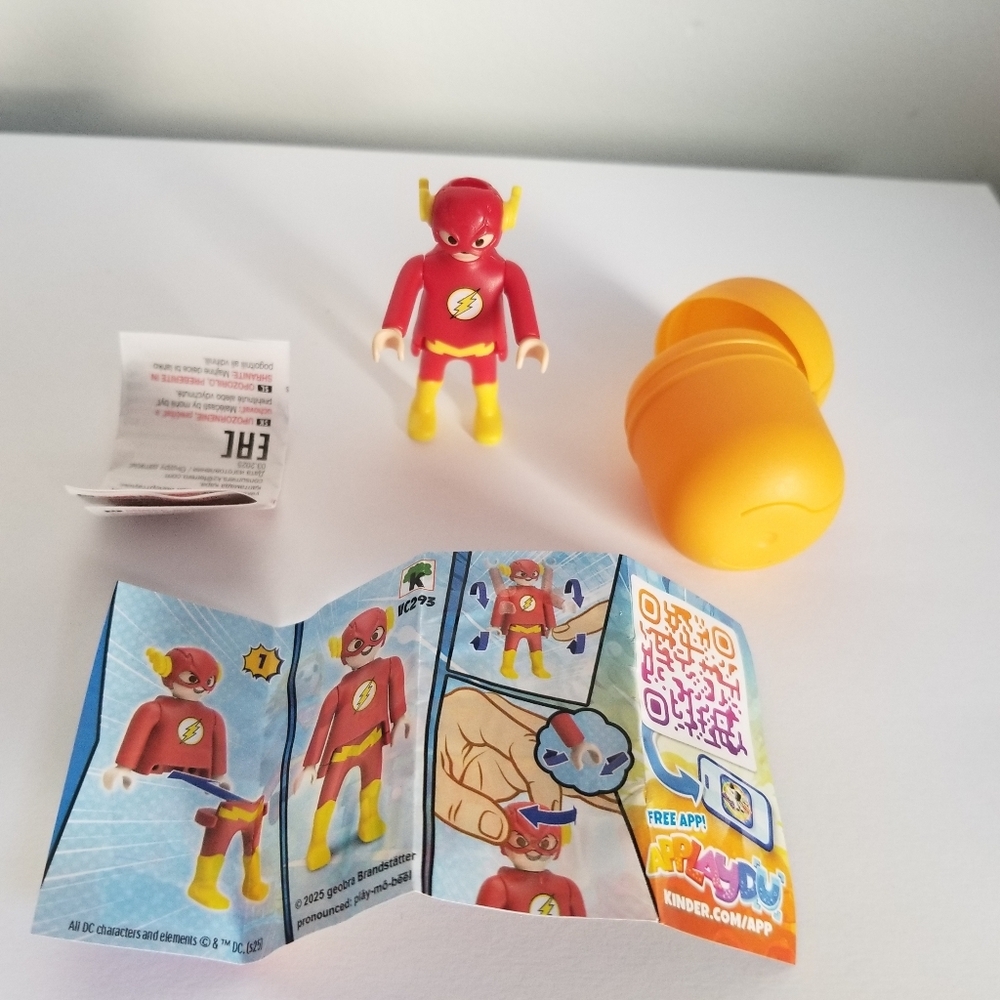 2/$12  Flash DC Playmobil Kinder Egg Surprise Figure